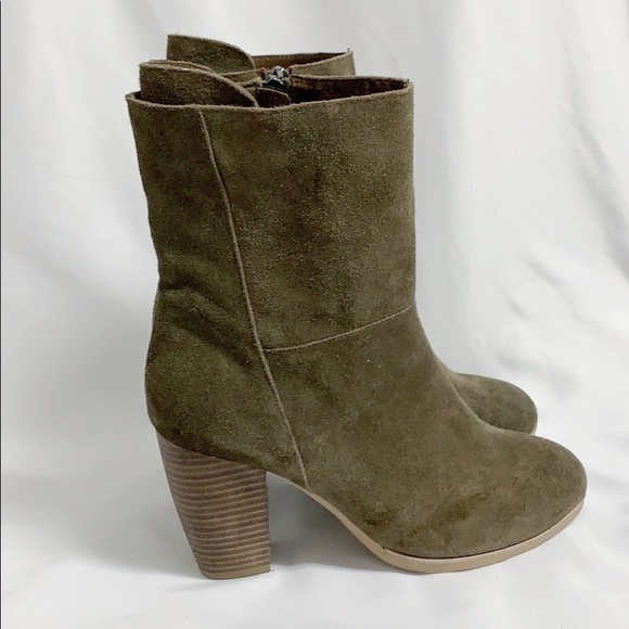 olive green suede boots